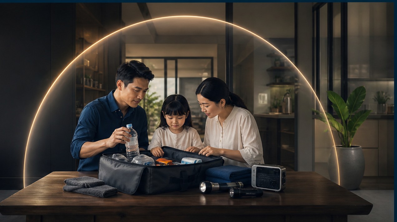 Gia đình Việt Nam hiện đại chủ động xem xét dữ liệu phân tích rủi ro khí hậu trong không gian sống an toàn.